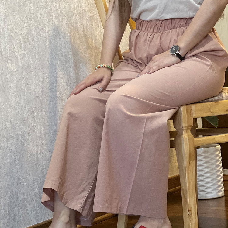 شلوار لینن زنانه گلبهی