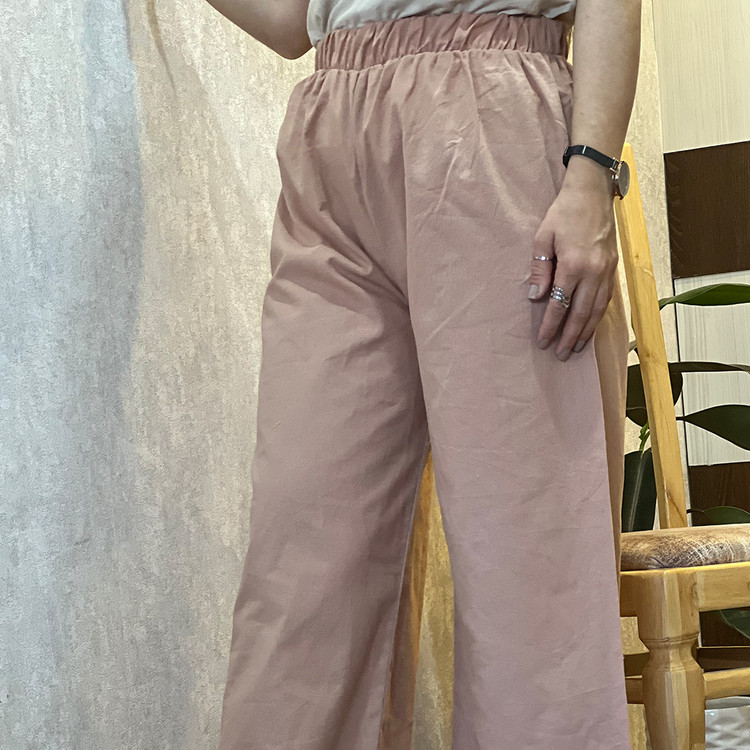 شلوار لینن زنانه گلبهی