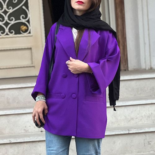 مانتو کتی بنفش