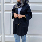 مانتو کتی مشکی پوست ماری