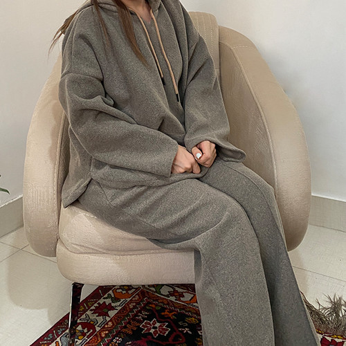 هودی شلوار کلاهدار سبز