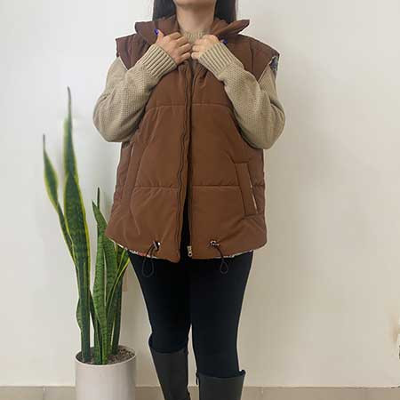 پافر سیلیکونی زنانه قهوه ای