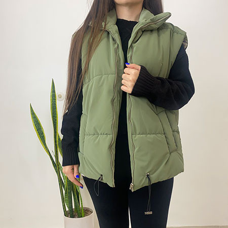 پافر سیلیکونی زنانه سبز