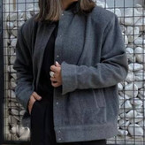 کت فوتر مدادی آستر دار- اپل دار