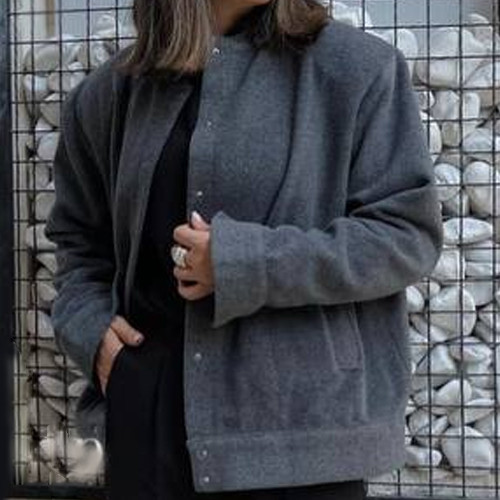 کت فوتر مدادی آستر دار- اپل دار