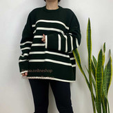 بافت راه راه سبز نخ ترک