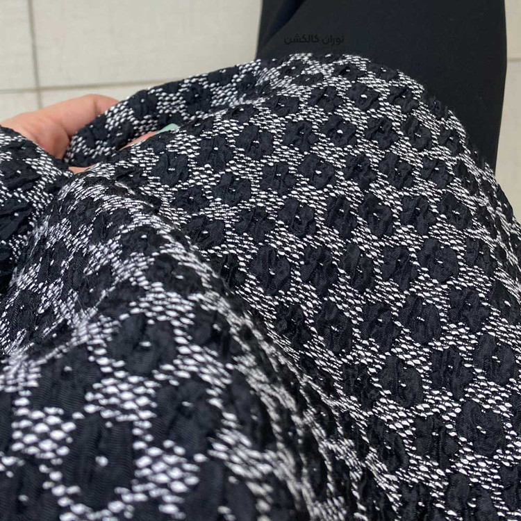 مانتو مجلسی مشکی ژاکارد