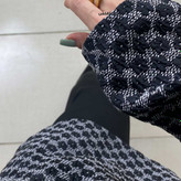 مانتو مجلسی مشکی ژاکارد