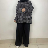 مانتو مجلسی مشکی ژاکارد