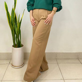 شلوار بگ نخودی کمرکش - مازراتی سایز 46