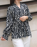 شومیز مانتویی مشکی