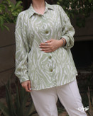 شومیز مانتویی سبز