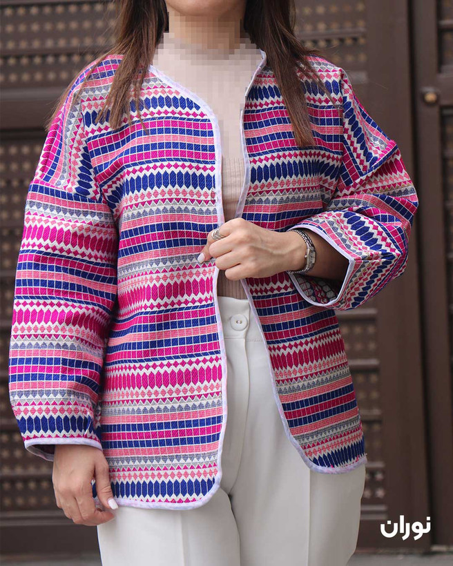 کت سنتی کوتاه زنانه صورتی