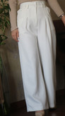 شلوار بگ سفید کمرکش - مازراتی سایز 40