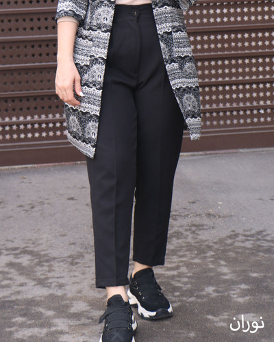 شلوار مشکی دمپا پاکتی مازراتی