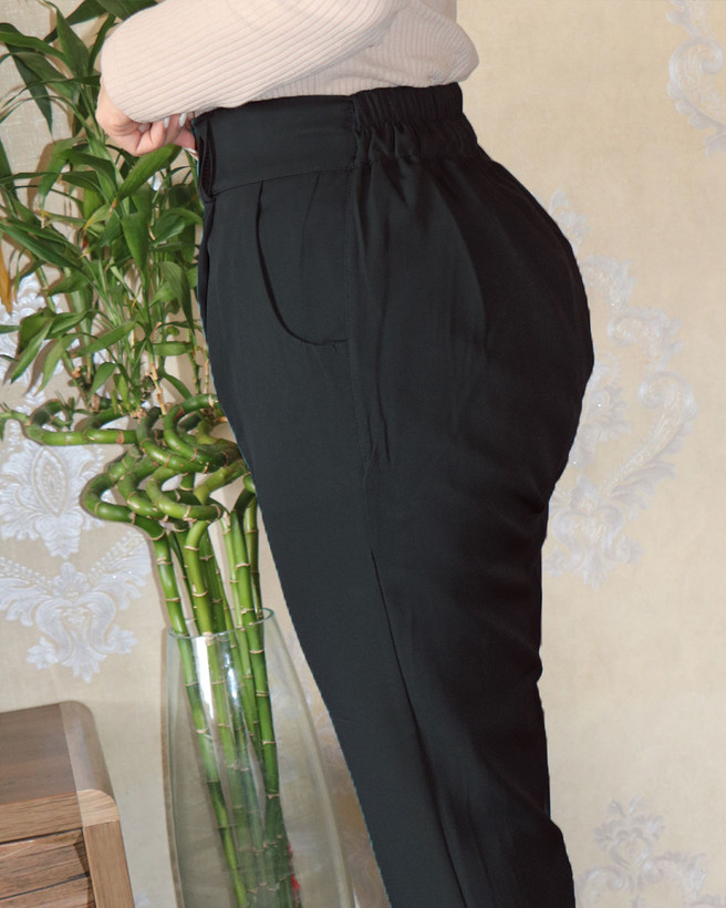 شلوار مشکی دمپا پاکتی مازراتی