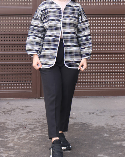 شلوار مشکی دمپا پاکتی مازراتی سایز 44