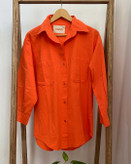 مانتو نارنجی لینن