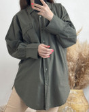 مانتو کتان سبز