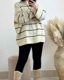 خرید بافت راه راه سفید مشکی