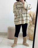 خرید بافت راه راه سفید مشکی