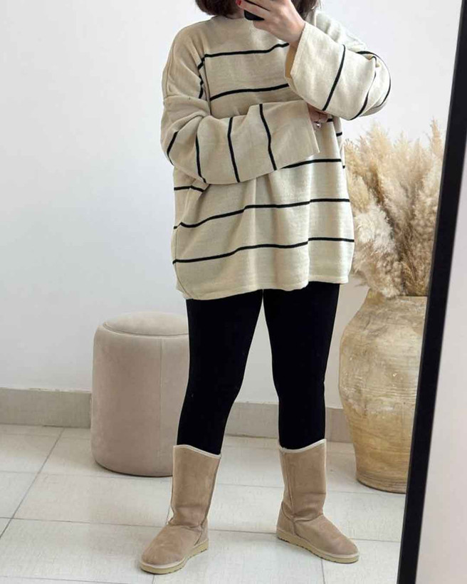 خرید بافت راه راه سفید مشکی