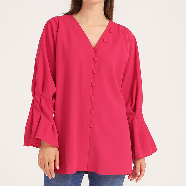 شومیز مجلسی سرخ آبی مازراتی